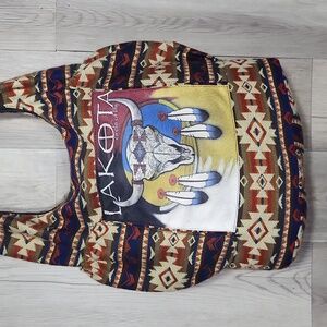 Handmade Lakota Slouchy Hobo Bag Boho Tribal Tote Native American Inspired
